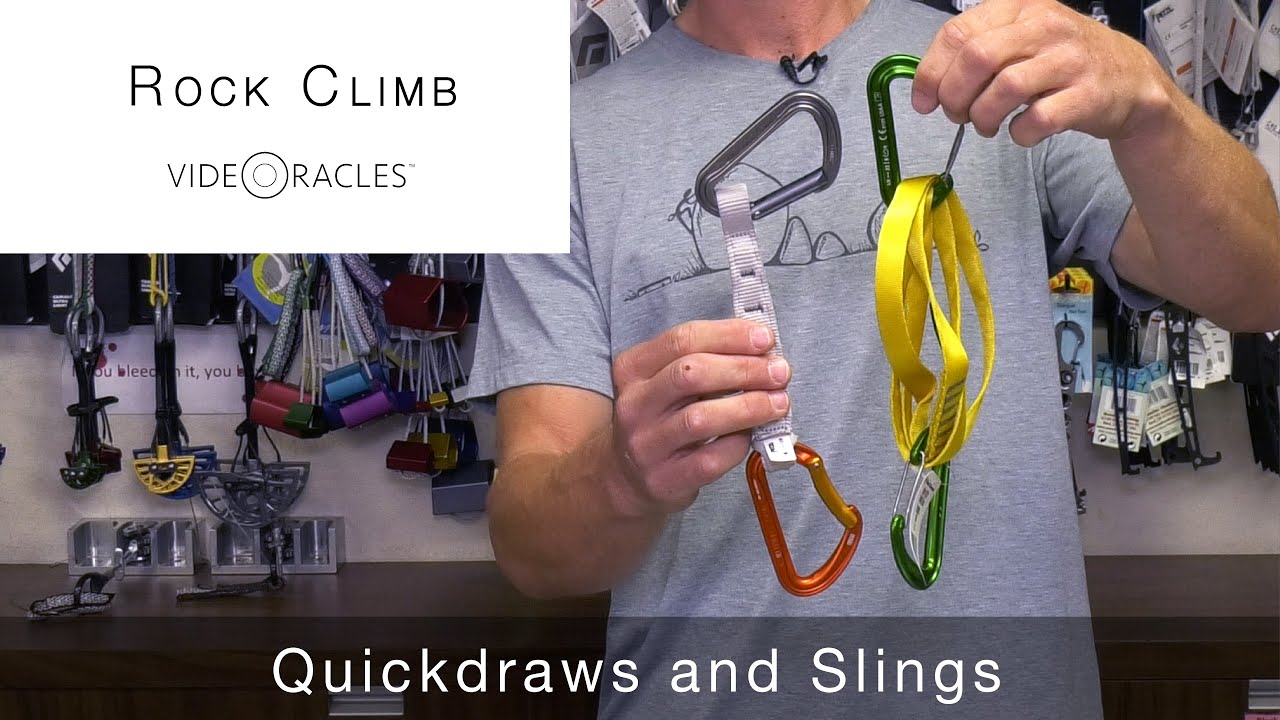 Quickdraws and Slings for Rock Climbing