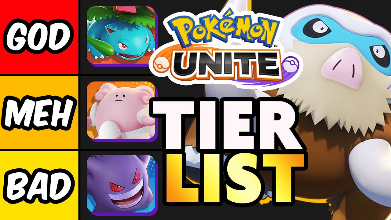 *NEW* The ULTIMATE POKEMON UNITE TIER LIST Updated with MAMOSWINE + Pokemon Unite Mobile