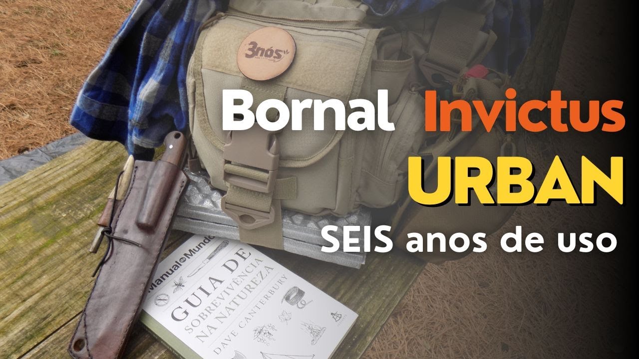Review: Bolsa de ombro URBAN. Após 6 anos de uso, como está meu bornal tático da invictus.