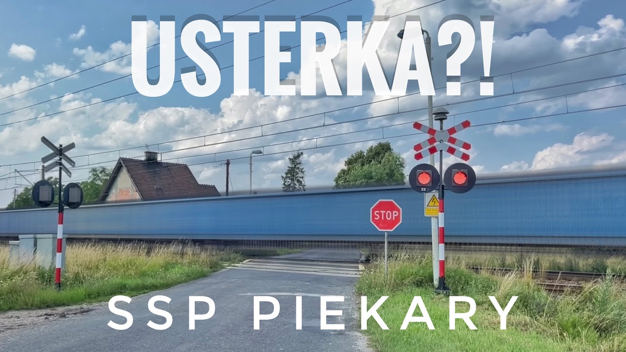 [PARĘ SKŁADÓW NA PRZEJEŹDZIE KOLEJOWYM ZE STARYMI DZWONAMI] SSP Piekary - USTERKA!