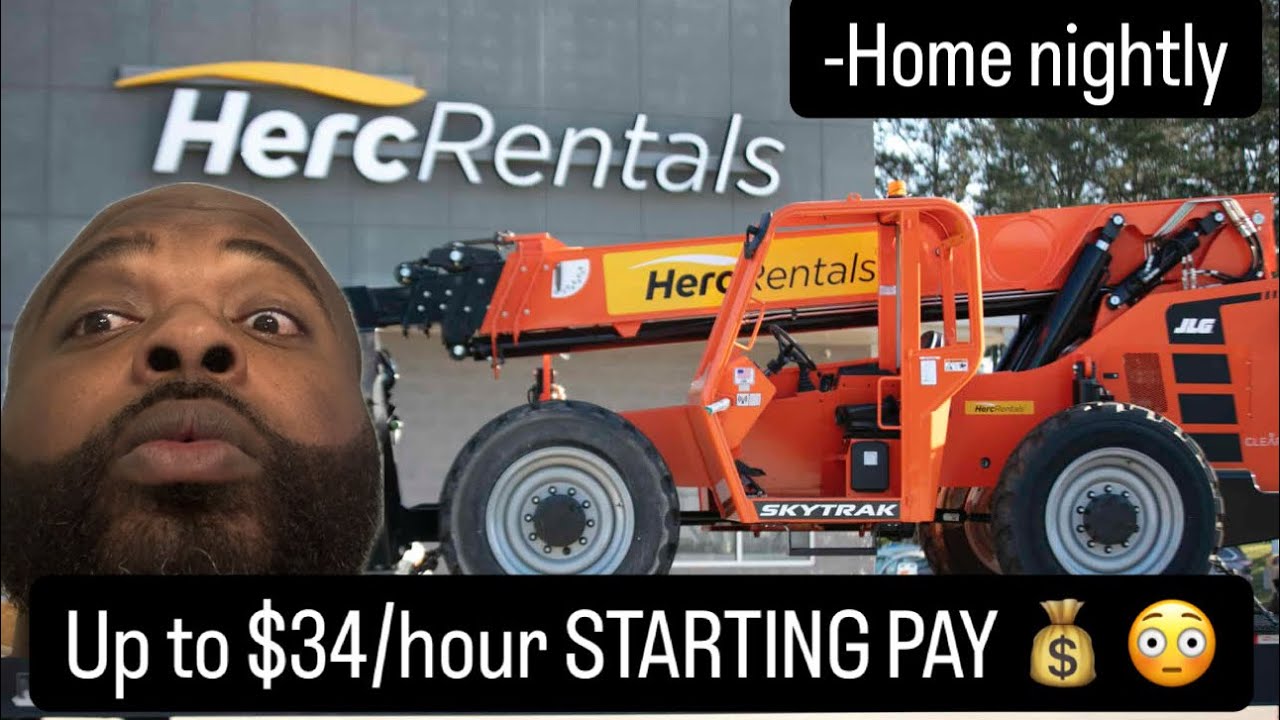 Herc Rentals is paying truck drivers to deliver heavy equipment and getting you home nightly 🙌🏾