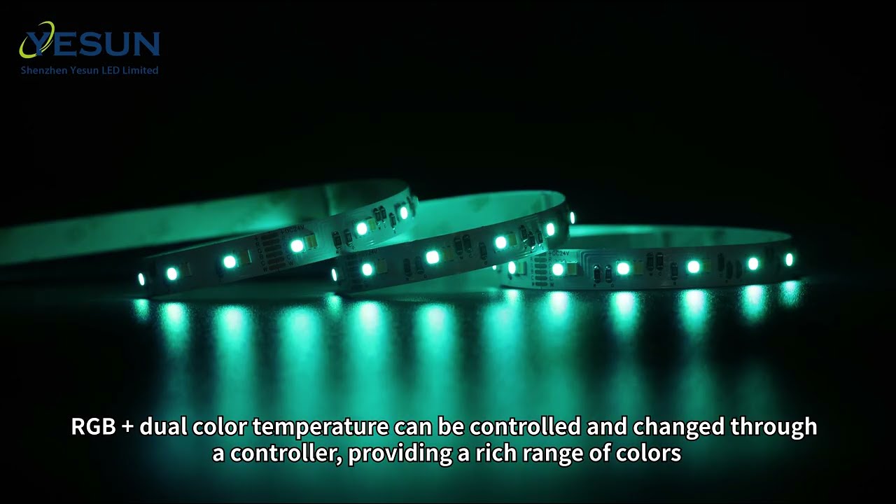 High Density RGBCW LED Strip | 120 LEDs/m RGB + CCT Flexible LED Lighting | YS-RN3838Q560