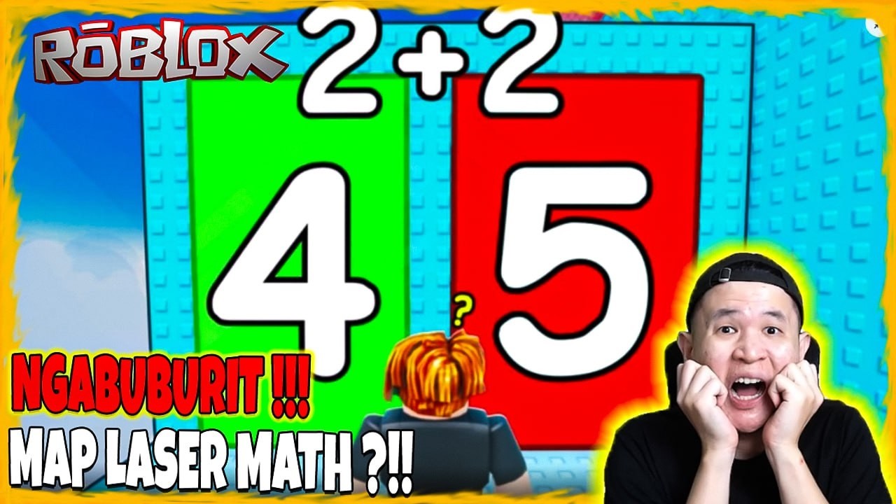 NGABUBURIT DAY 1 ROBLOX MAP LASER MATH !!! #1
