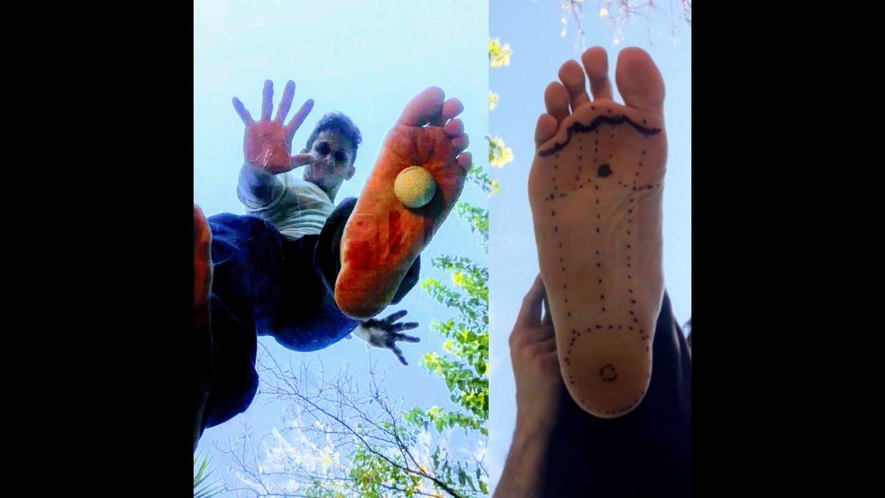 MASAJE PLANTA del PIE con PELOTA🥎 *TRATAMIENTO [con 3 pelotas diferentes] para FASCITIS PLANTAR 🦶👣