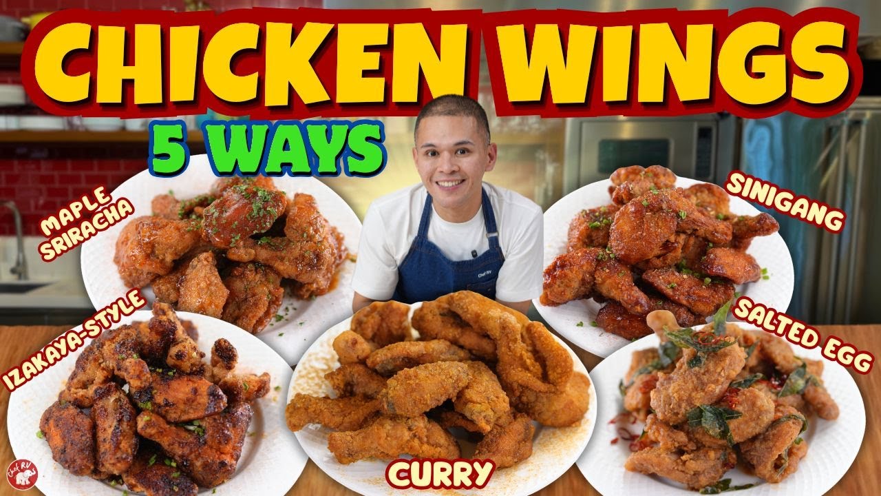 CHICKEN WINGS 5 WAYS | Chef RV 