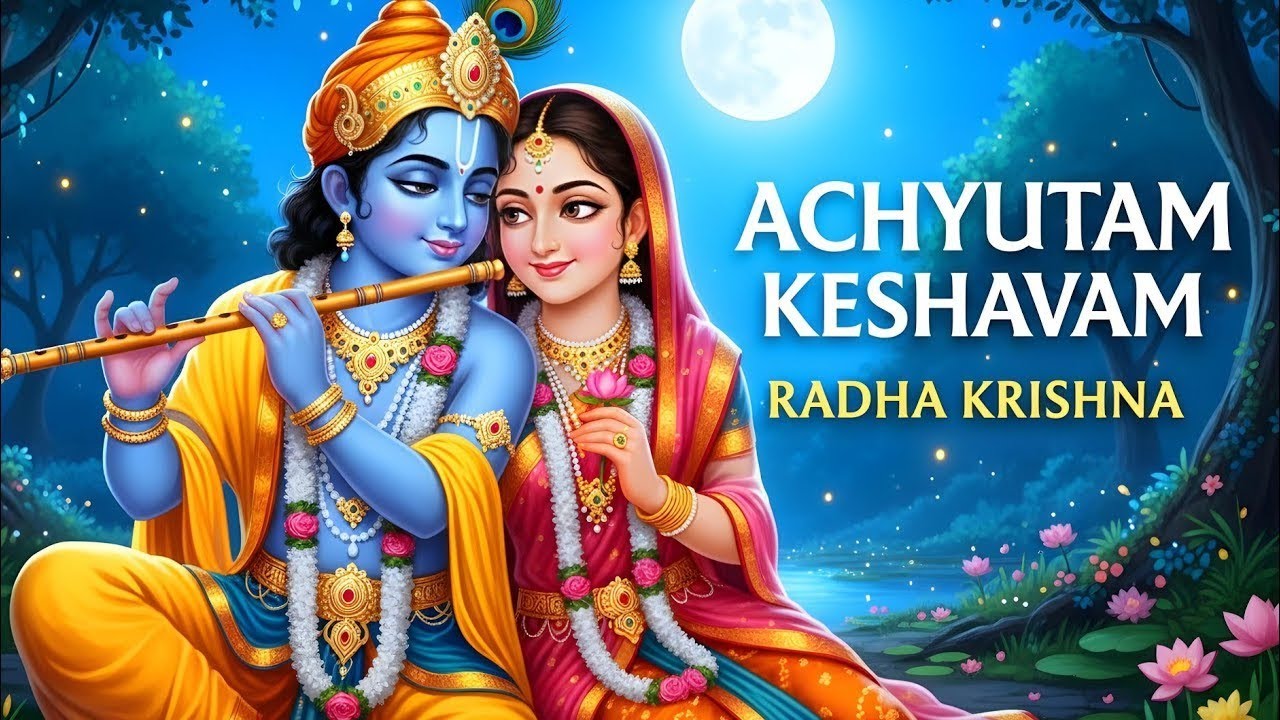 अच्युतम केशवम् | श्रीकृष्ण भजन | मधुर कृष्ण भक्ति गीत