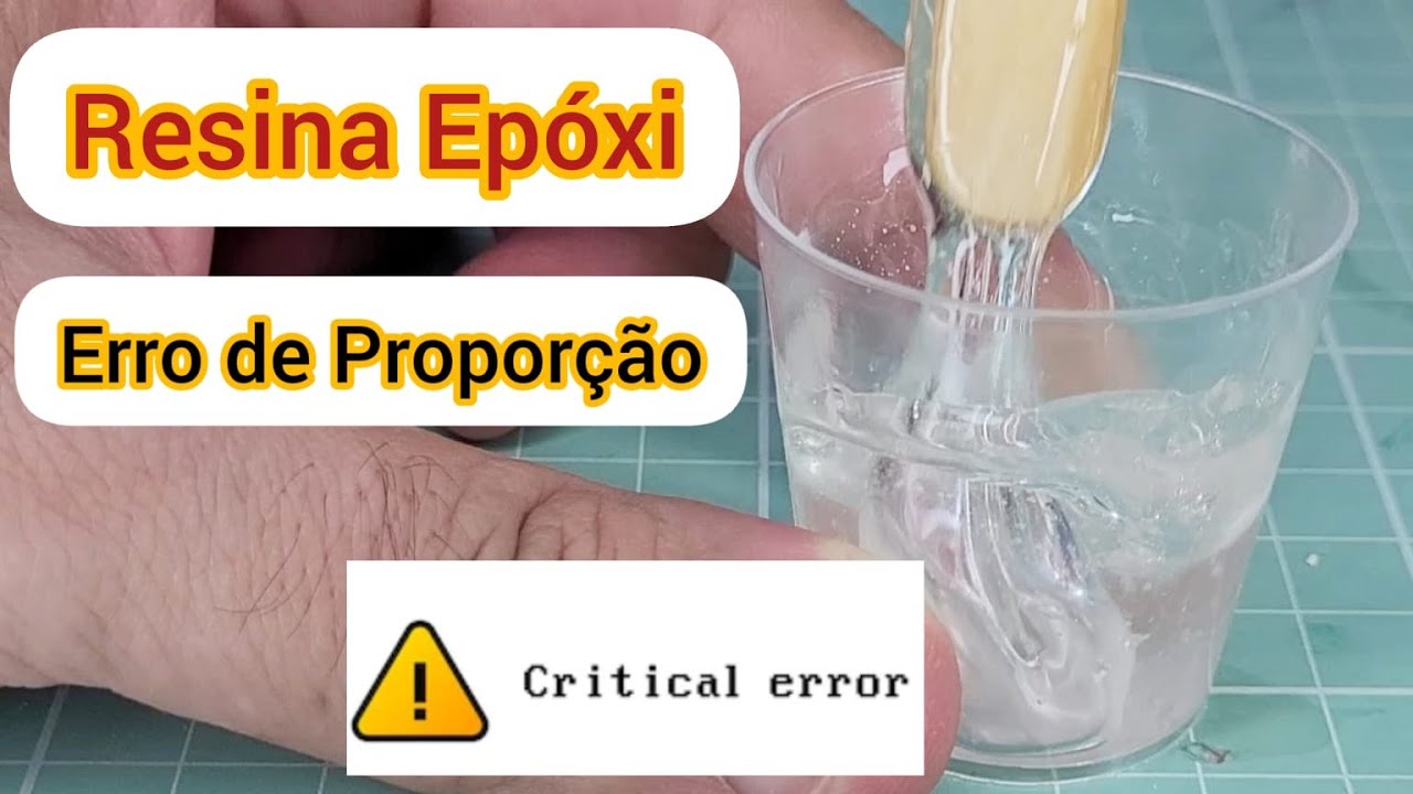 ERRO de Proporção na RESINA EPÓXI, excesso de endurecedor CAUSA ISSO! #resinaeendurecedor