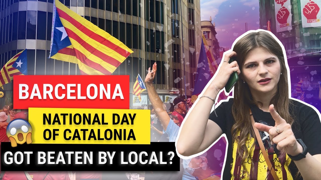 UNEXPECTED 1ST DAY IN BARCELONA / How is the National Day of Catalonia celebrated?