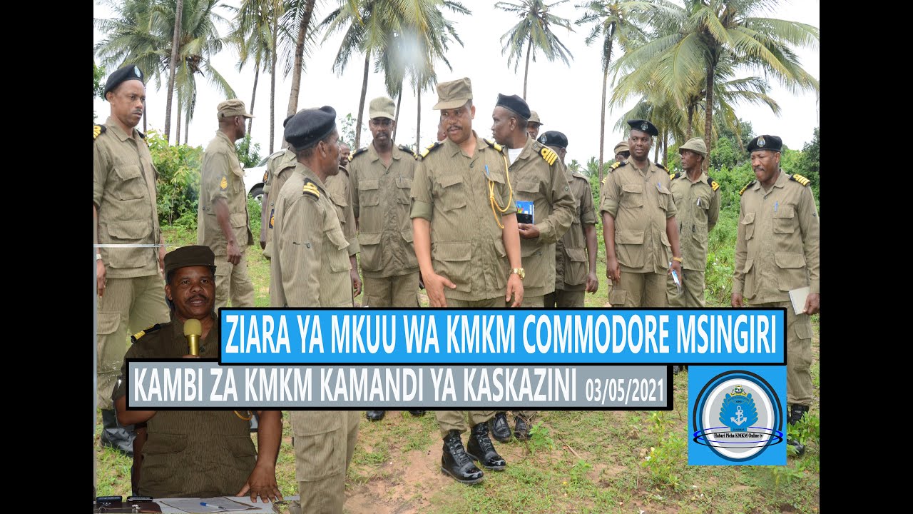 ZIARA YA MKUU WA KMKM COMMODORE AZANA MSINGIRI KAMBI ZA KMKM KAMANDI YA KASKAZINI
