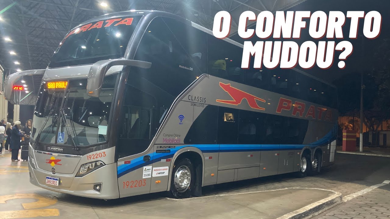 VIAJANDO no IMPONENTE BUSSCAR DD da expresso de prata ! Bauru x São Paulo