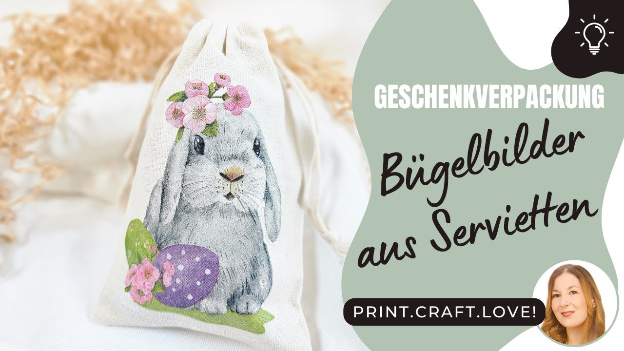 DIY Osterverpackung: Servietten-Bügelbilder ganz einfach selber machen! 🐣🎁✨| Genialer DIY Hack