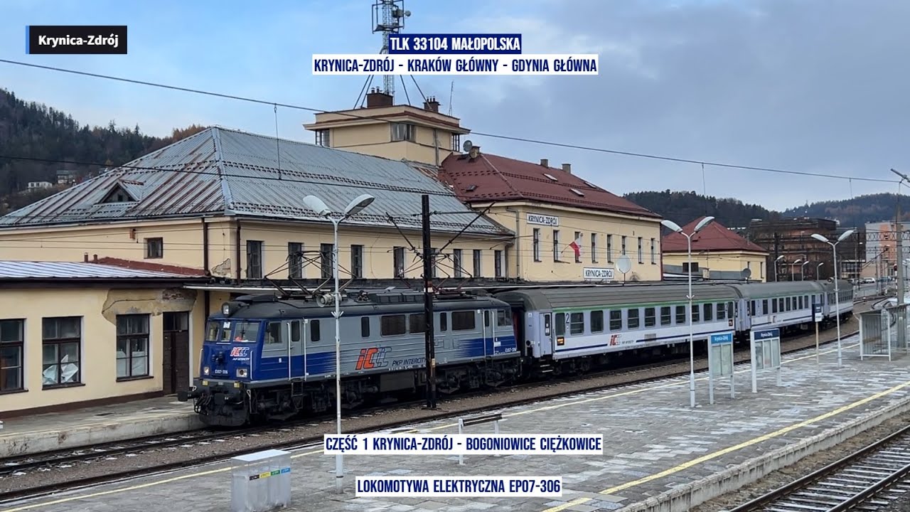 TLK 33104 MAŁOPOLSKA Krynica-Zdrój - Gdynia Główna Dolina Popradu  Tanie Kolejowanie okiem pasażera