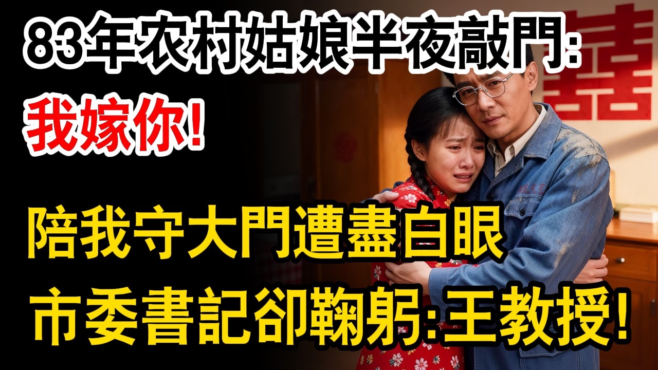 83年农村姑娘半夜敲門：我跟你！陪我回城守大門遭盡白眼，市委書記卻鞠躬：王教授！#故事