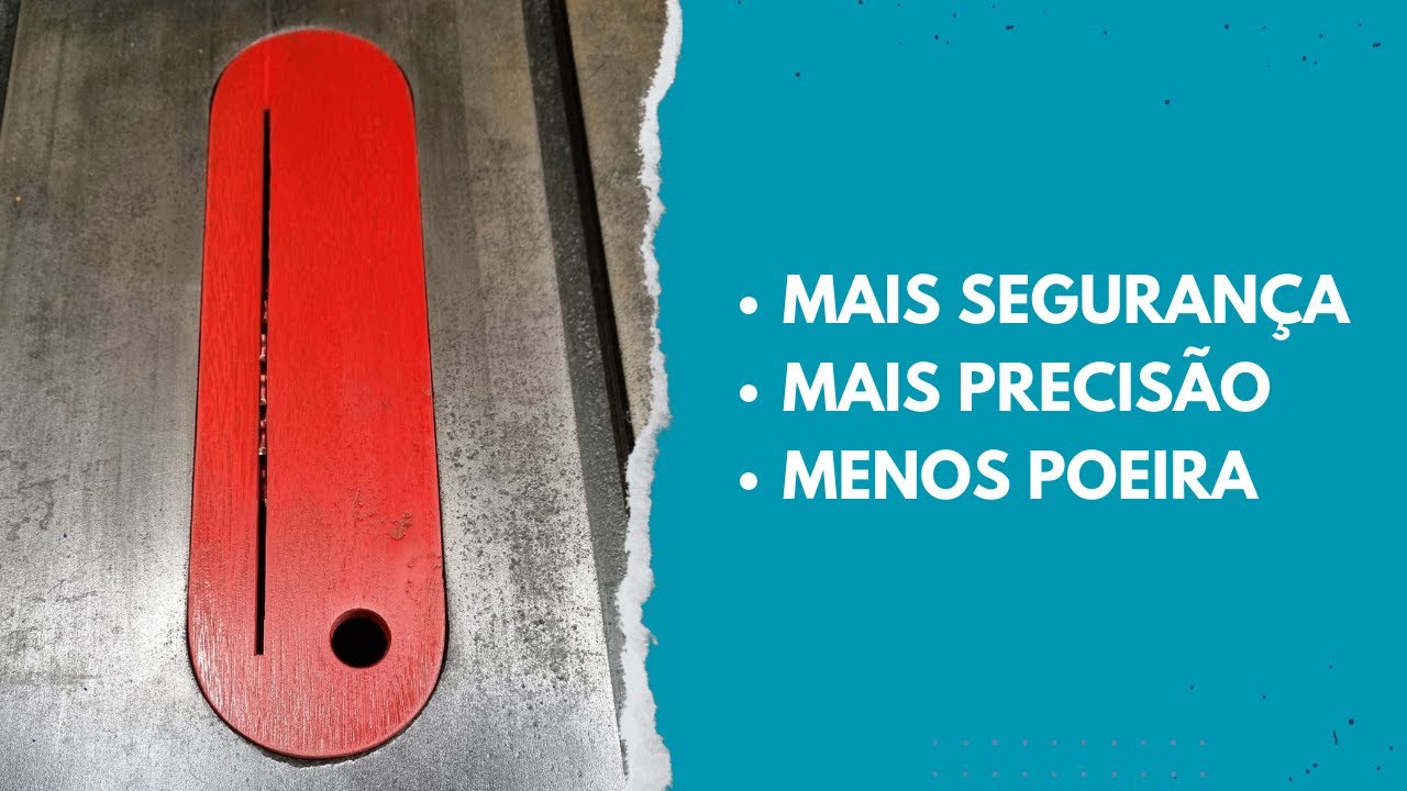 Chapa de inserção (INSERT PLATE) para serra bancada