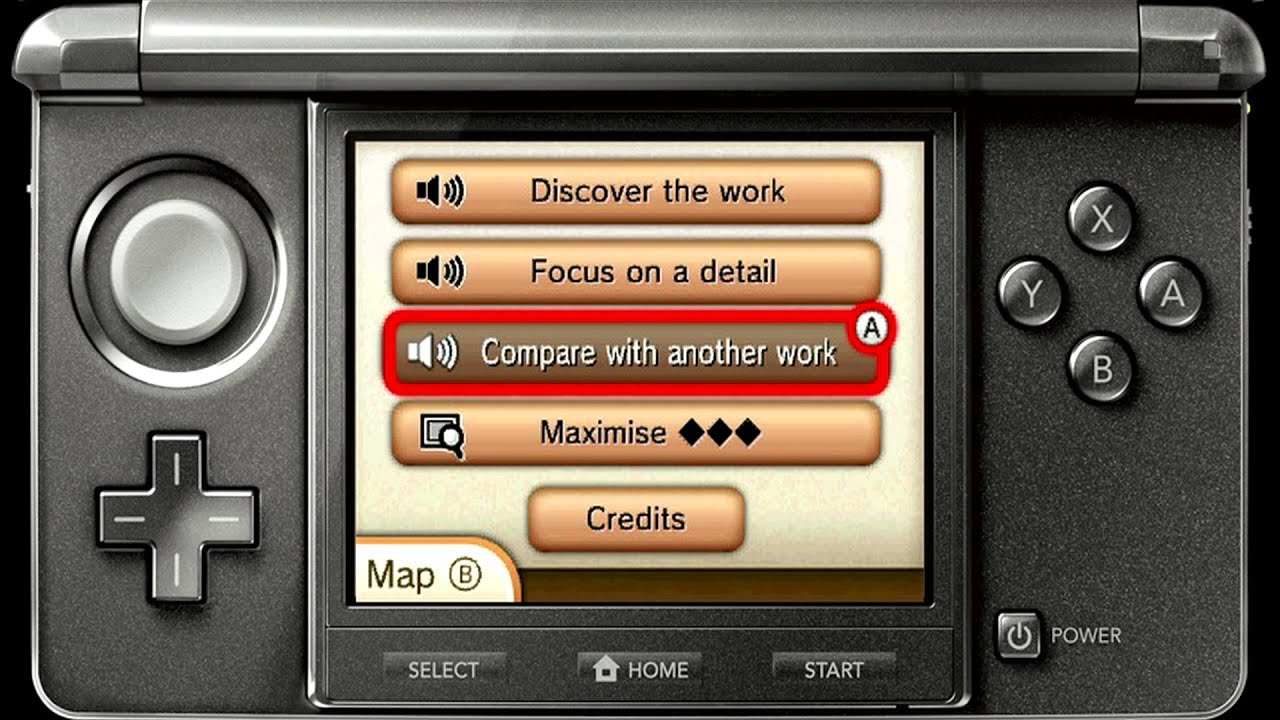 Video Audio guide Louvre - Nintendo 3DS