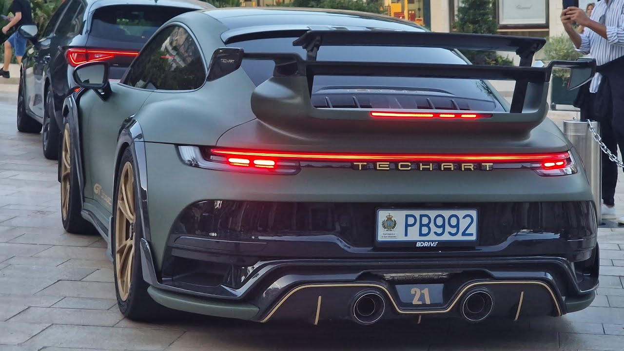 MONACO THE WORLD'S RICHEST COUNTRY FOR CARSPOTTING 2023 part 4 | Techart GT street R, SF90 Novitec