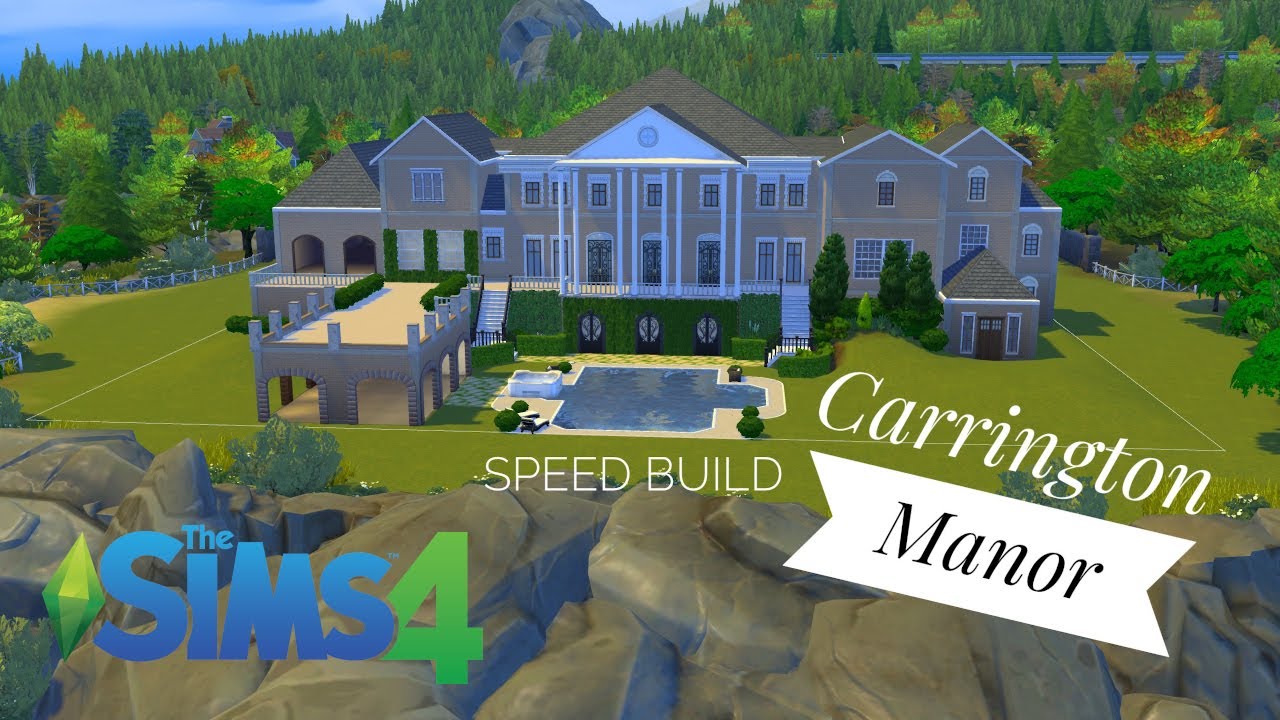 Dynasty Carrington Manor | Sims 4 Speed Build | Part 1 (NO CC)