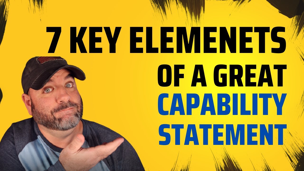 Ep 241: 7 Key Elements of a Great Capability Statement