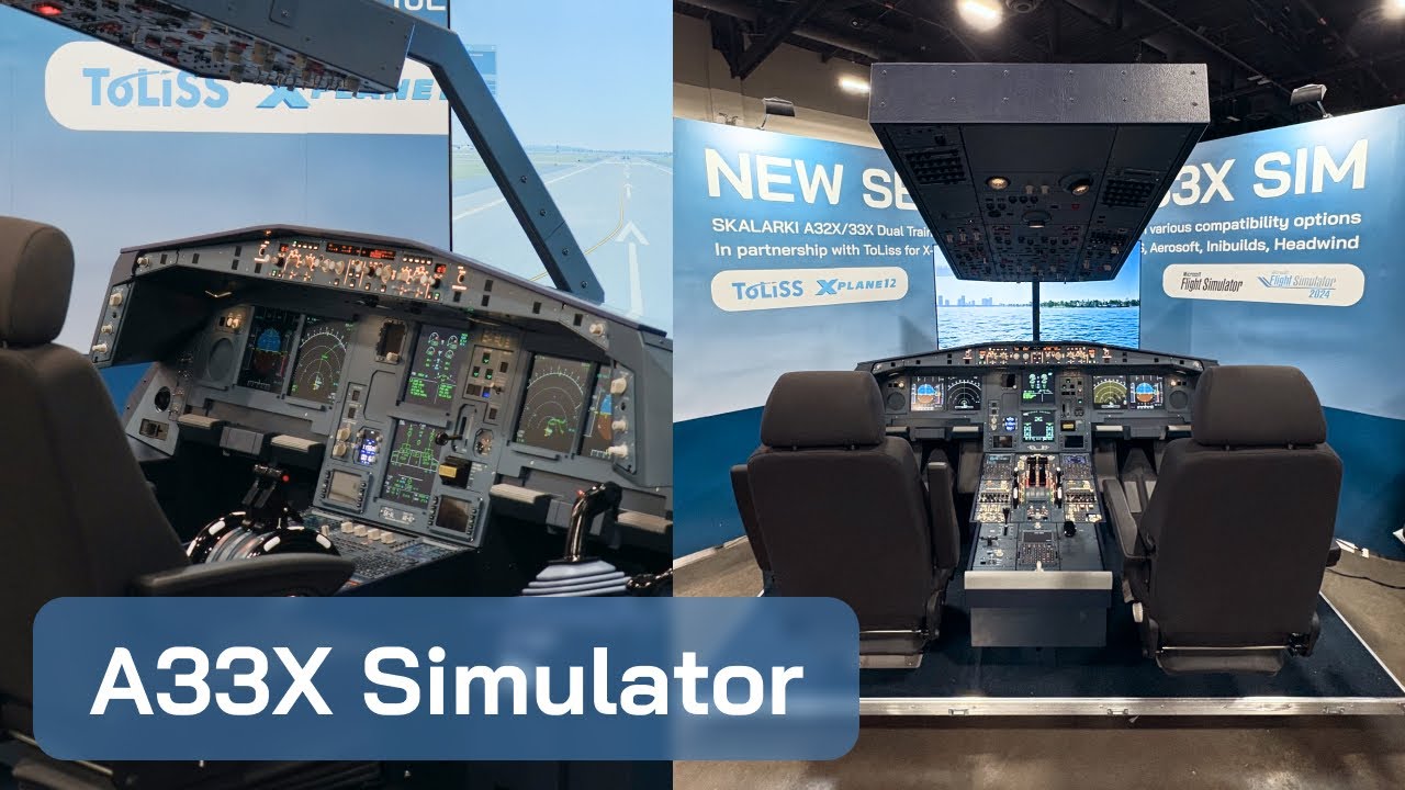 AIRBUS PILOT flies SKALARKI A330 simulator - FlightSimExpo 2025