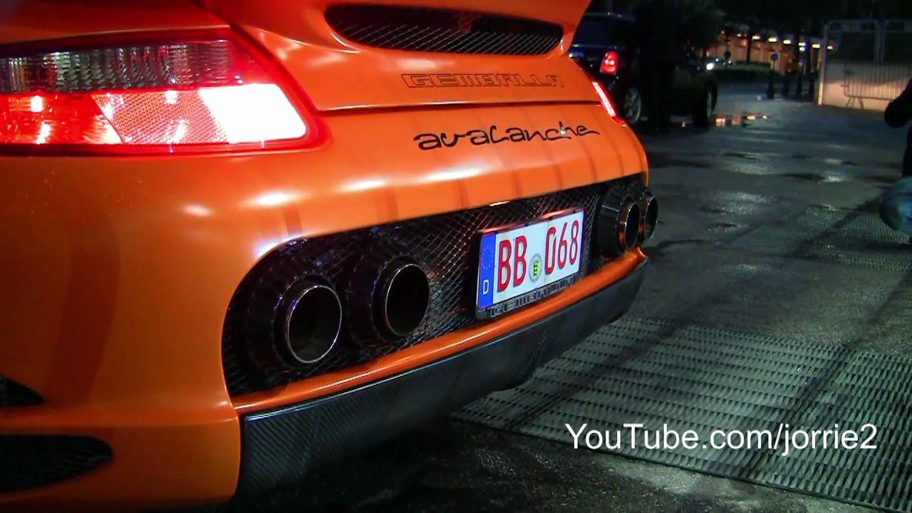 Gemballa Avalanche GTR 750 EVO-R LOUD sounds!! Very rare car! - 1080p HD