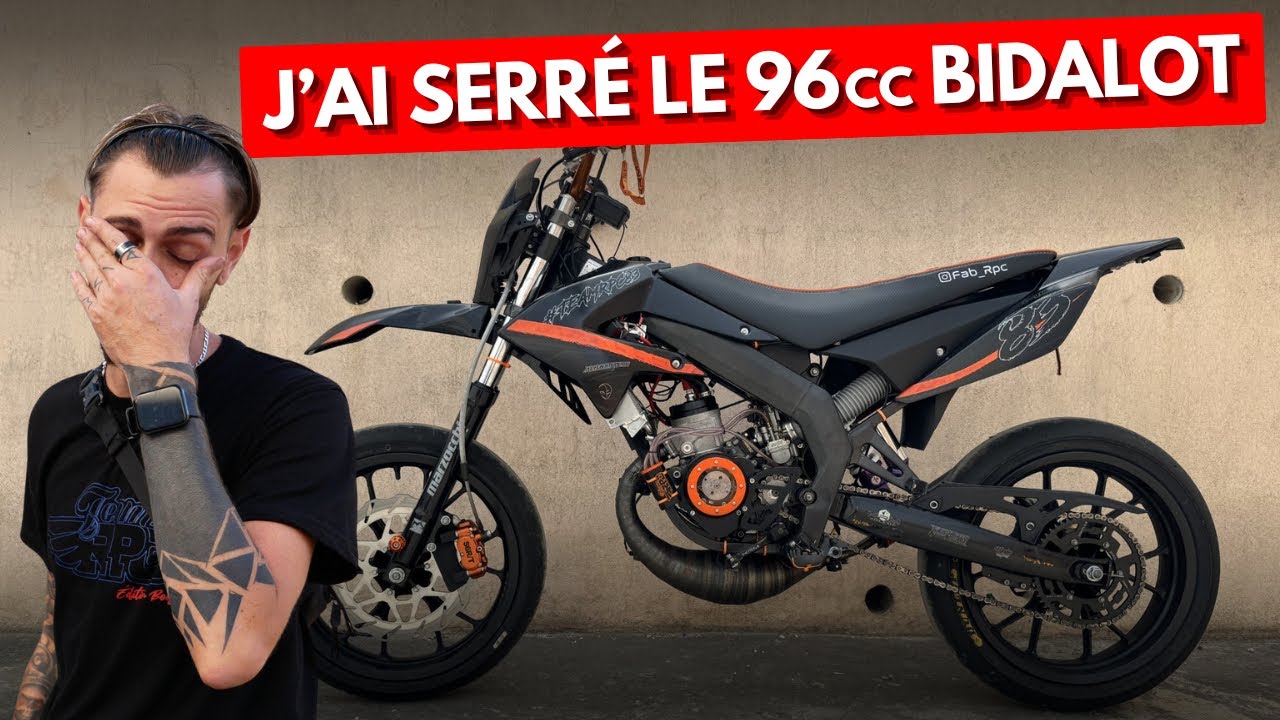 J'ai serré le 96cc Bidalot 😥 Démontage du bloc moteur de la Derbi