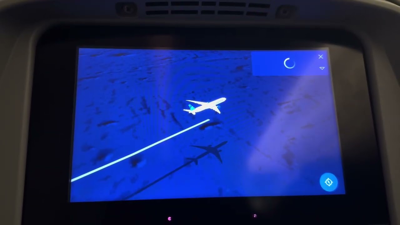 United Airlines Boeing 777-300ER Flight Path 3D map (Autoplay Mode)