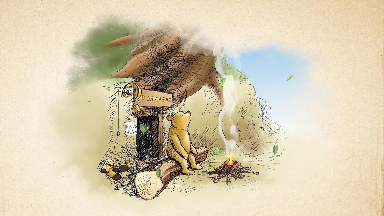 Cozy Winnie the Pooh Ambience | Relaxing Scene with Soft Piano Music