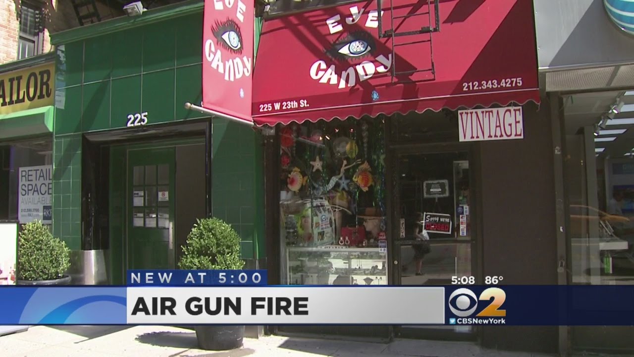 Air Gun Leaves Glass Shattered