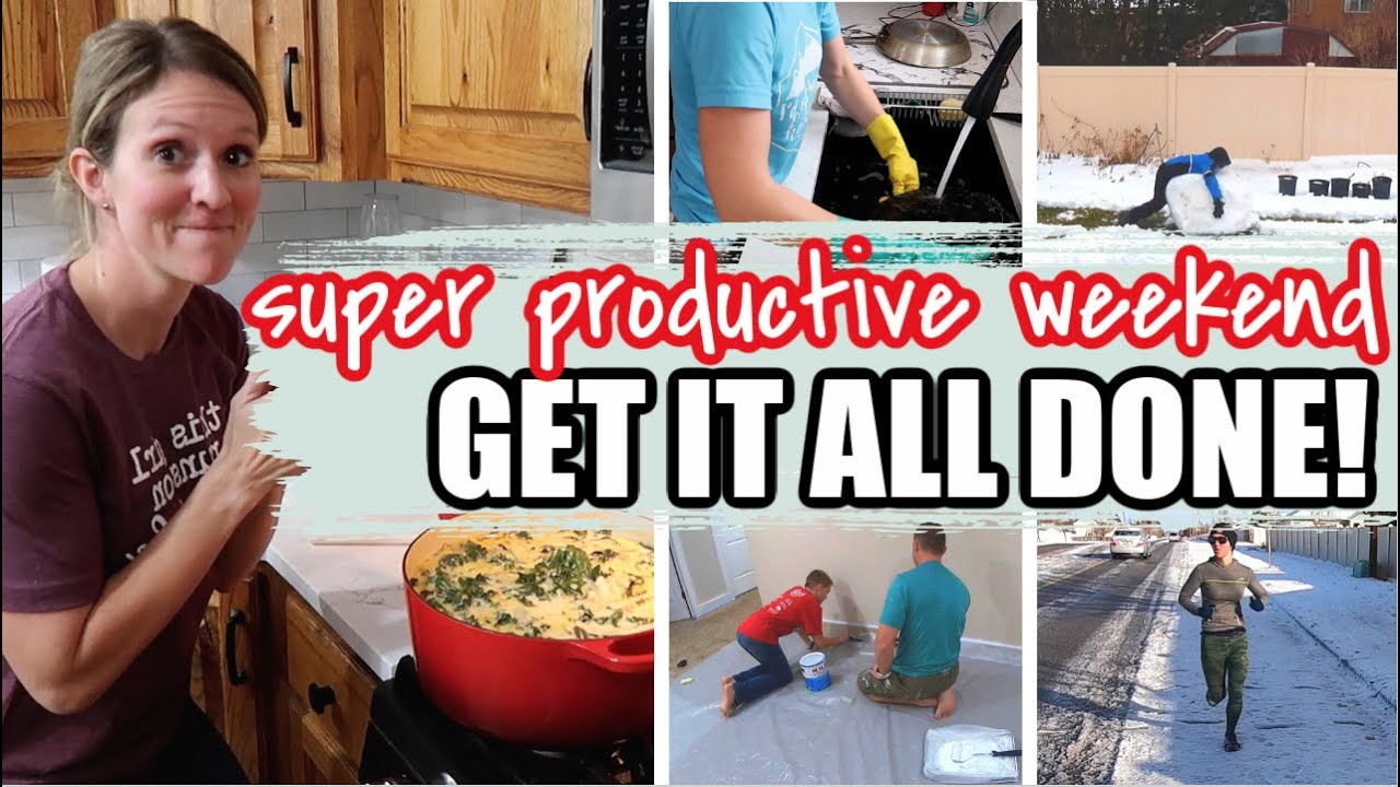 *NEW* GET IT ALL DONE | COOK WITH ME CLEAN WITH ME | PRODUCTIVE WEEKEND FRUGAL FIT MOM