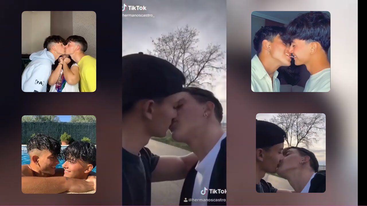 Twins Castro kissing - TikTok Twin Brothers kissing - Irm&atilde;os g&ecirc;meos se beijando