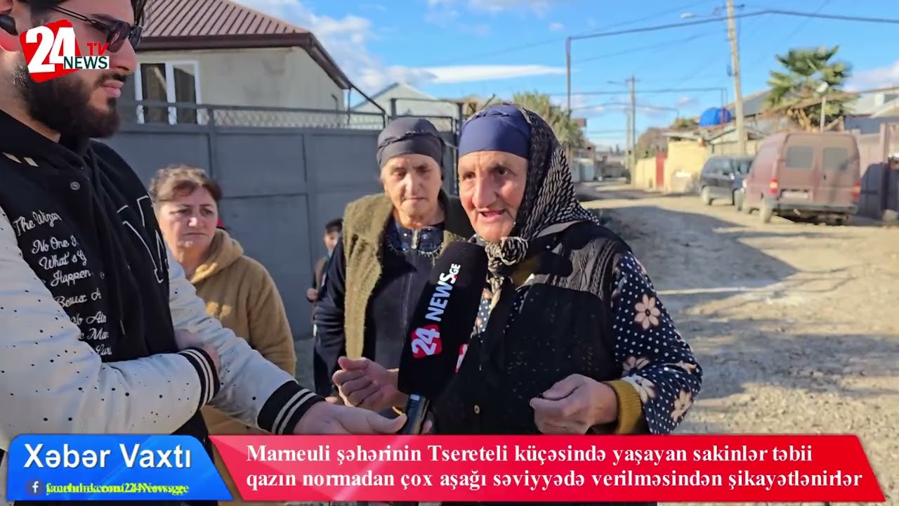 Tsereteli küçəsinin sakinləri təbii qazın normadan çox aşağı səviyyədə verilməsindən şikayətlənirlər