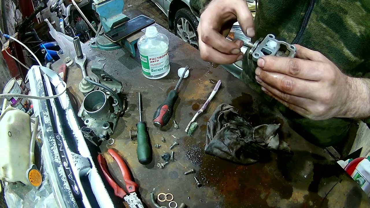 Чистка дроссельной заслонки TOYOTA CARINA