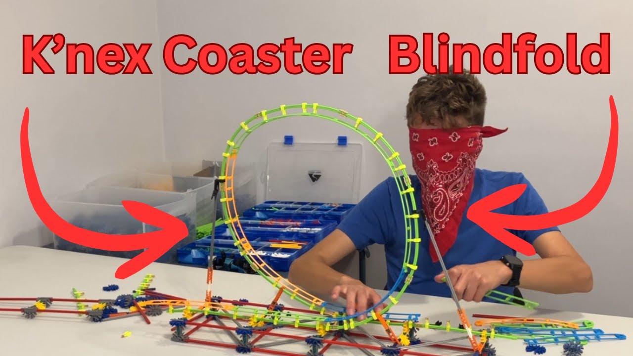Я СДЕЛАЛ МОДЕЛЬ Американских Горок ВСЛЕПУЮ из K'nex