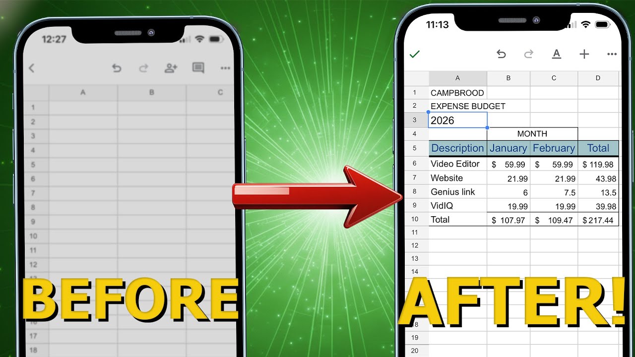 Руководство для начинающих по Google Sheets Mobile (2026)!