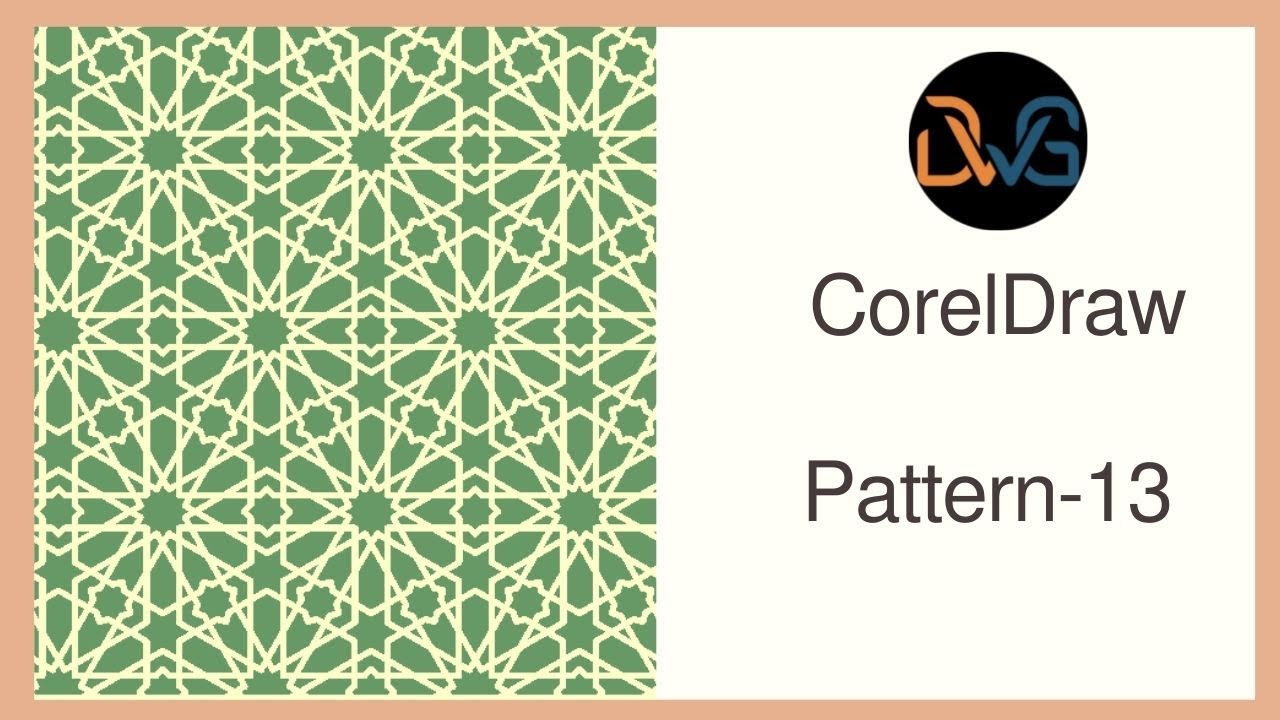 Corel Draw || Geometric pattern - 13