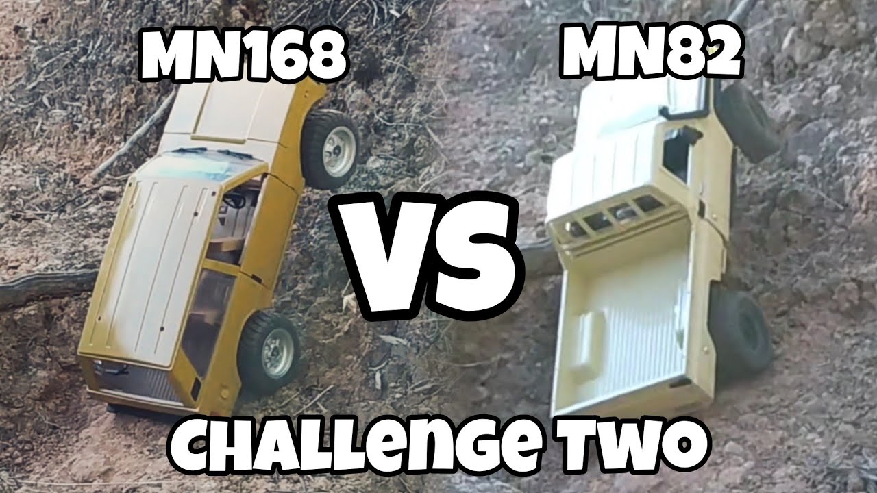 MN82 VS MN168 - CHEAP MINI SCALE RC STOCK BATTLE - CHALLENGE TWO 