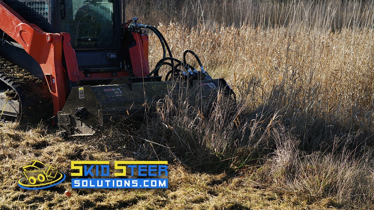 Обзор косилки-измельчителя Brush Hound + демонстрация | Решения Skid Steer