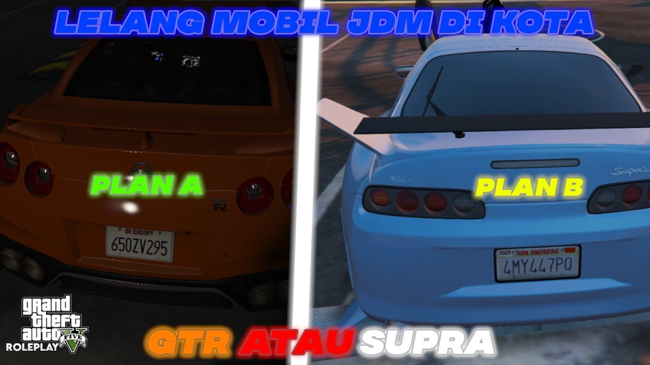 LELANG NISSAN GTR ATAU BELI CASH TOYOTA SUPRA?! | GTA V ROLEPLAY INDONESIA!