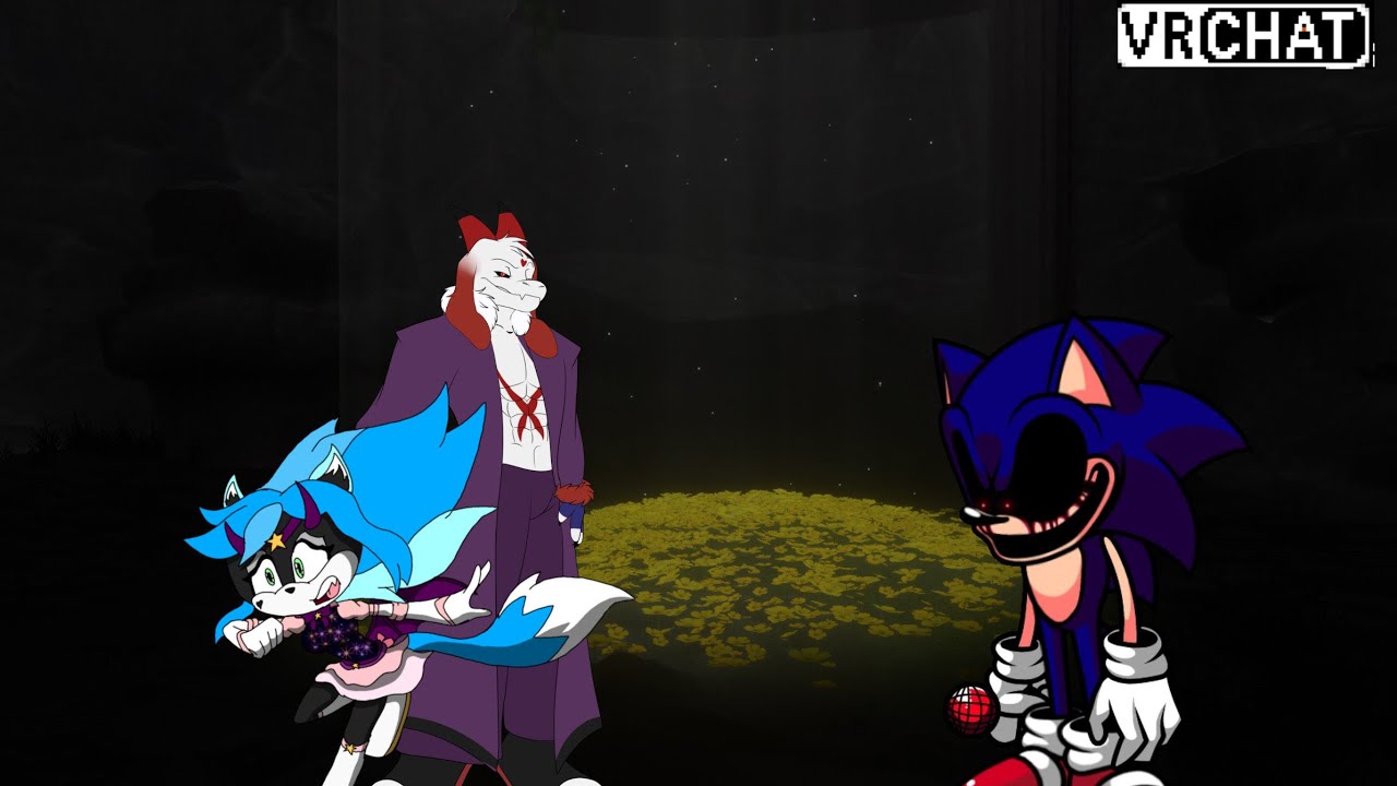 Sailor Galaxy is Saved from a Rogue Exe by Asriel Exetior in the Under #vrchat