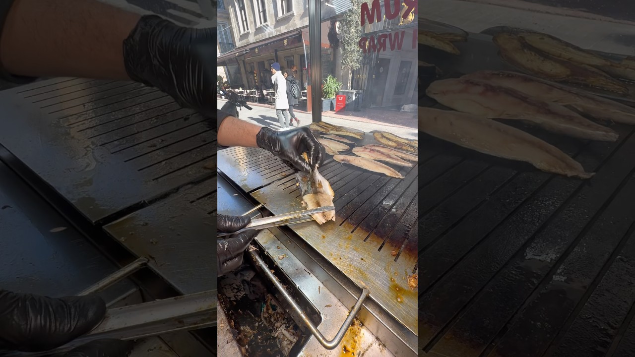 Usta norve&ccedil; uskumrusunu saniyeler i&ccedil;inde ayıkladı! Marmara balık d&uuml;r&uuml;m karak&ouml;y #reklam #food #fish