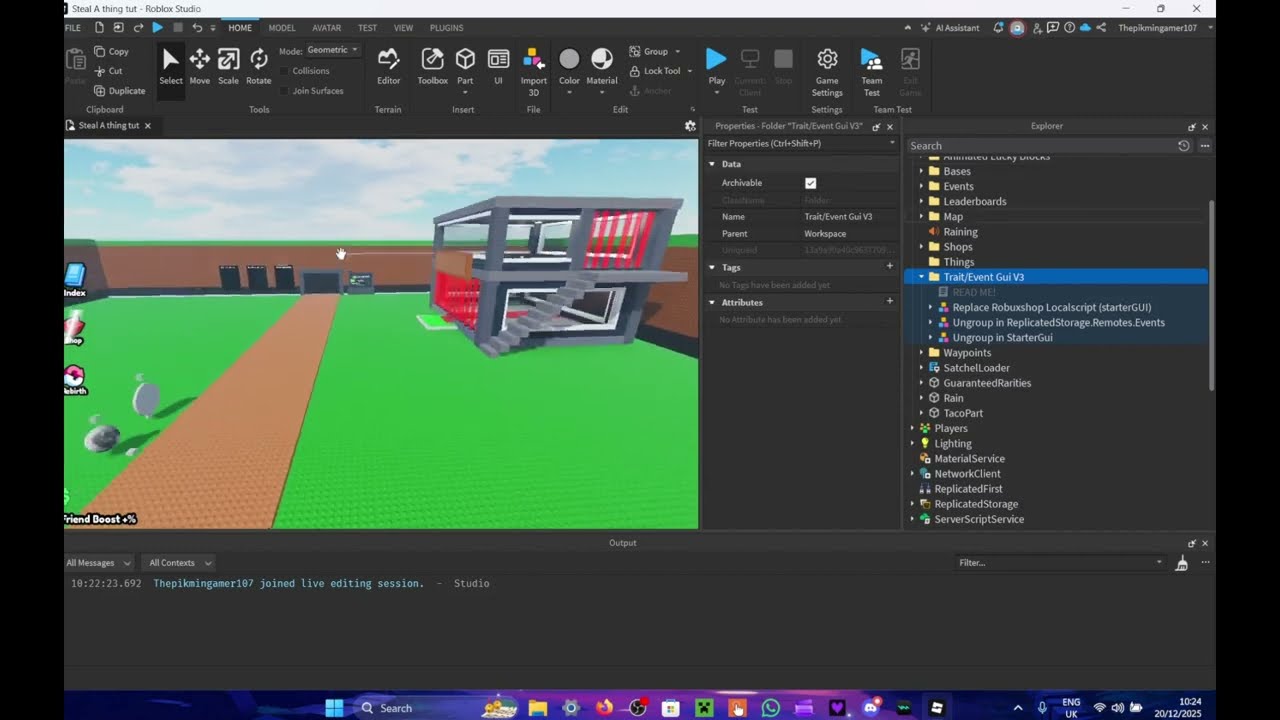 How to make a Trait/Event GUI for Steal A Thing! (ROBLOX STUDIO)