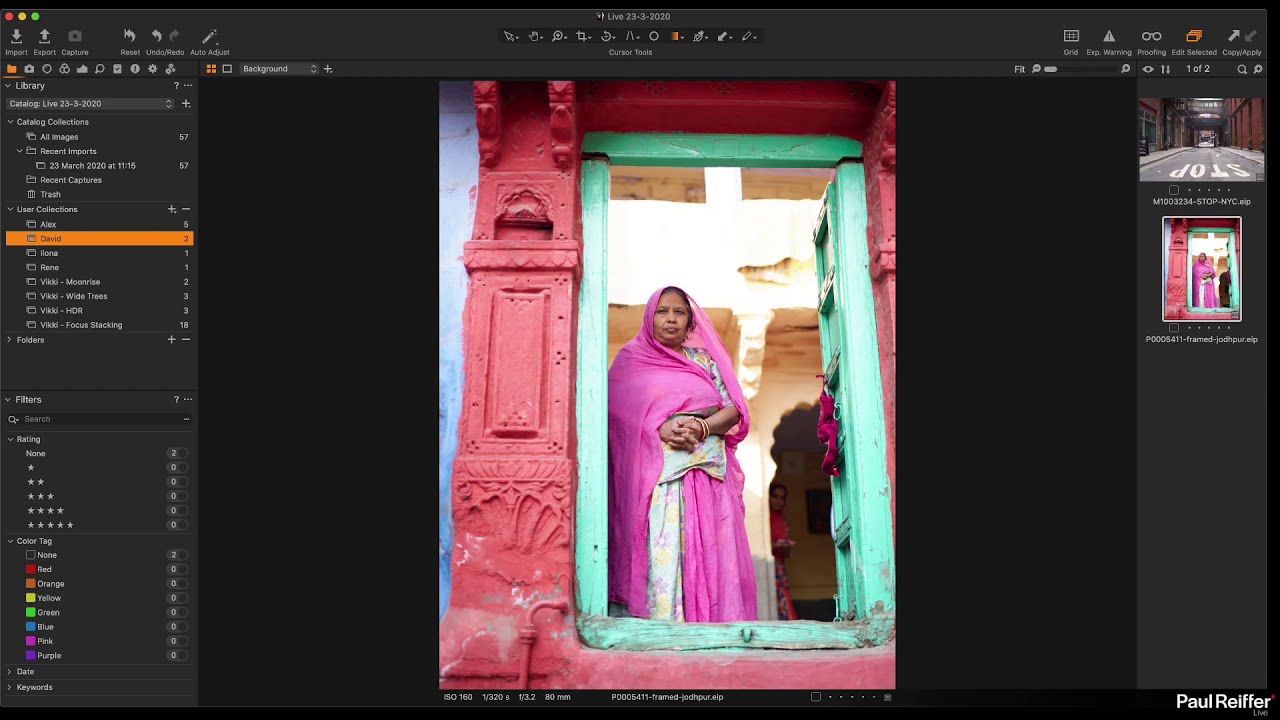 Live Editing Sessions - Capture One - 23rd March 2020