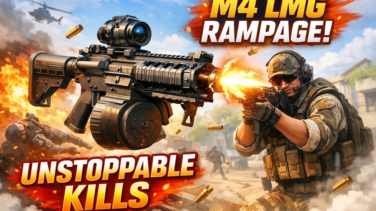M4 LMG Domination l COD Mobile gameplay l insane kills 💀😱