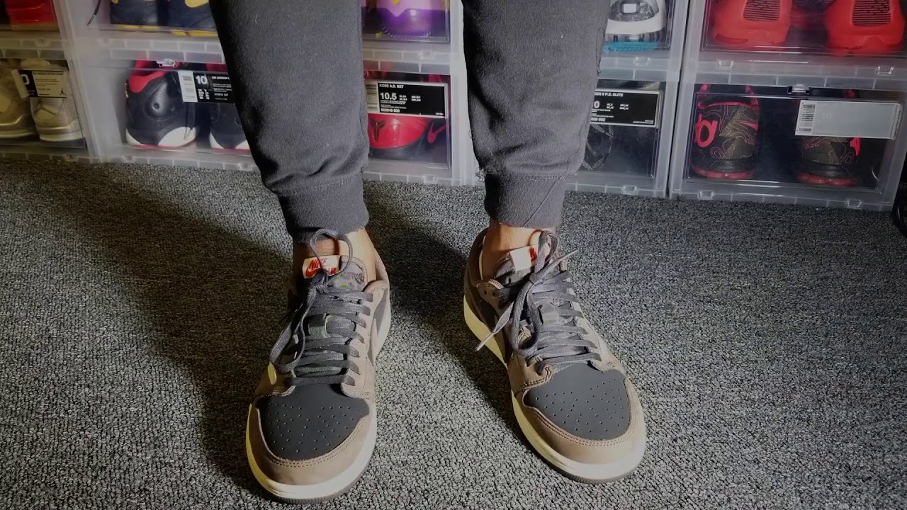 AIR JORDAN 1 LOW /TRAVIS SCOTT QUICK ON FOOT REVIEW