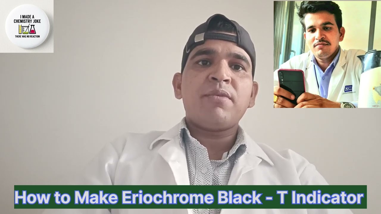How To make Eriochrome Black -T Indicator Solution ll EBT.Indicator