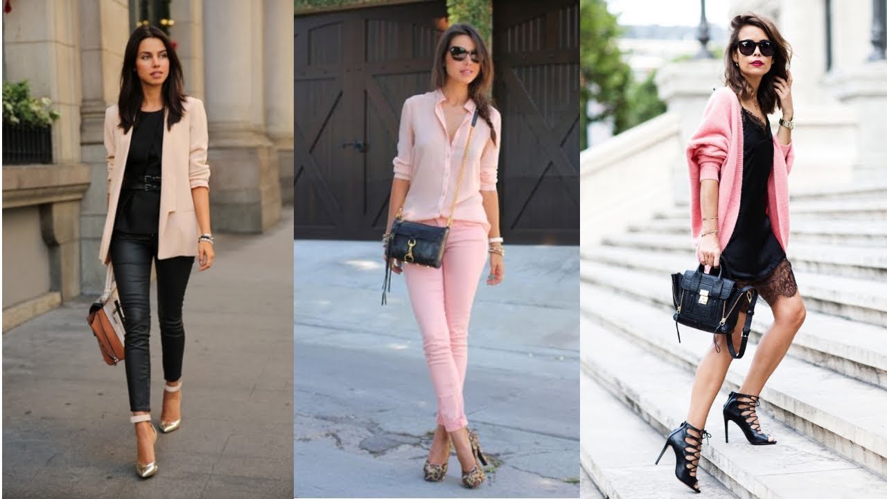Combinaciones de ROPA DE MODA elegantes y finas en ROSA PALO / Fashion Lvoe