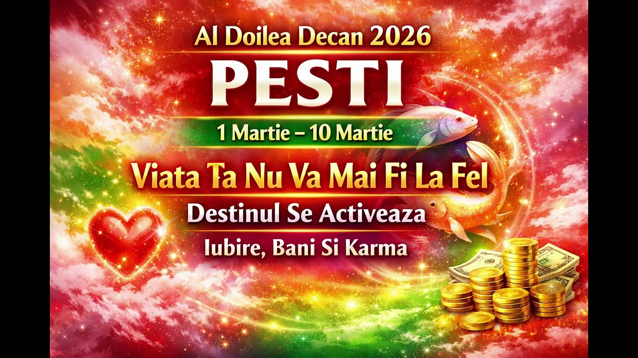 ♓Horoscop PESTI Al Doilea Decan 2026-BANI, IUBIRE, Destinul Se Activeaza-Viata Nu Va Mai Fi La Fel