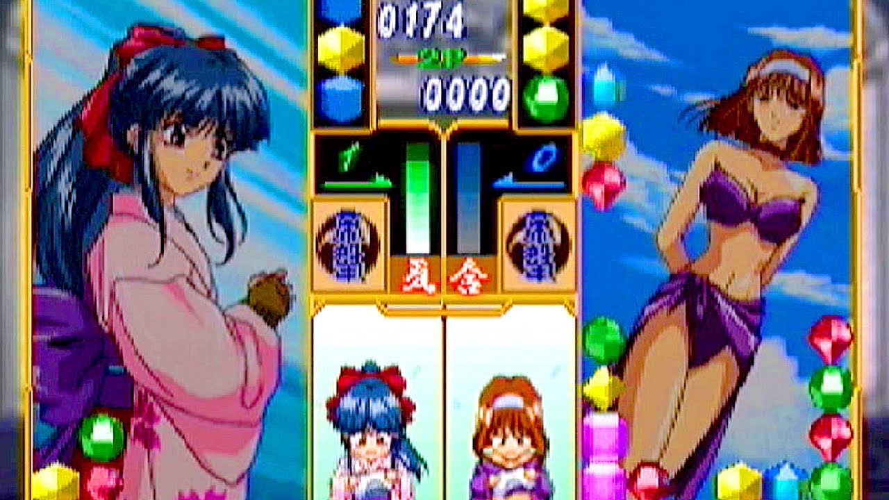 Sakura Wars Hanagumi Taisen Columns (1997) Sakura Shinguji Playthrough (SEGA Saturn) iPlaySEGA