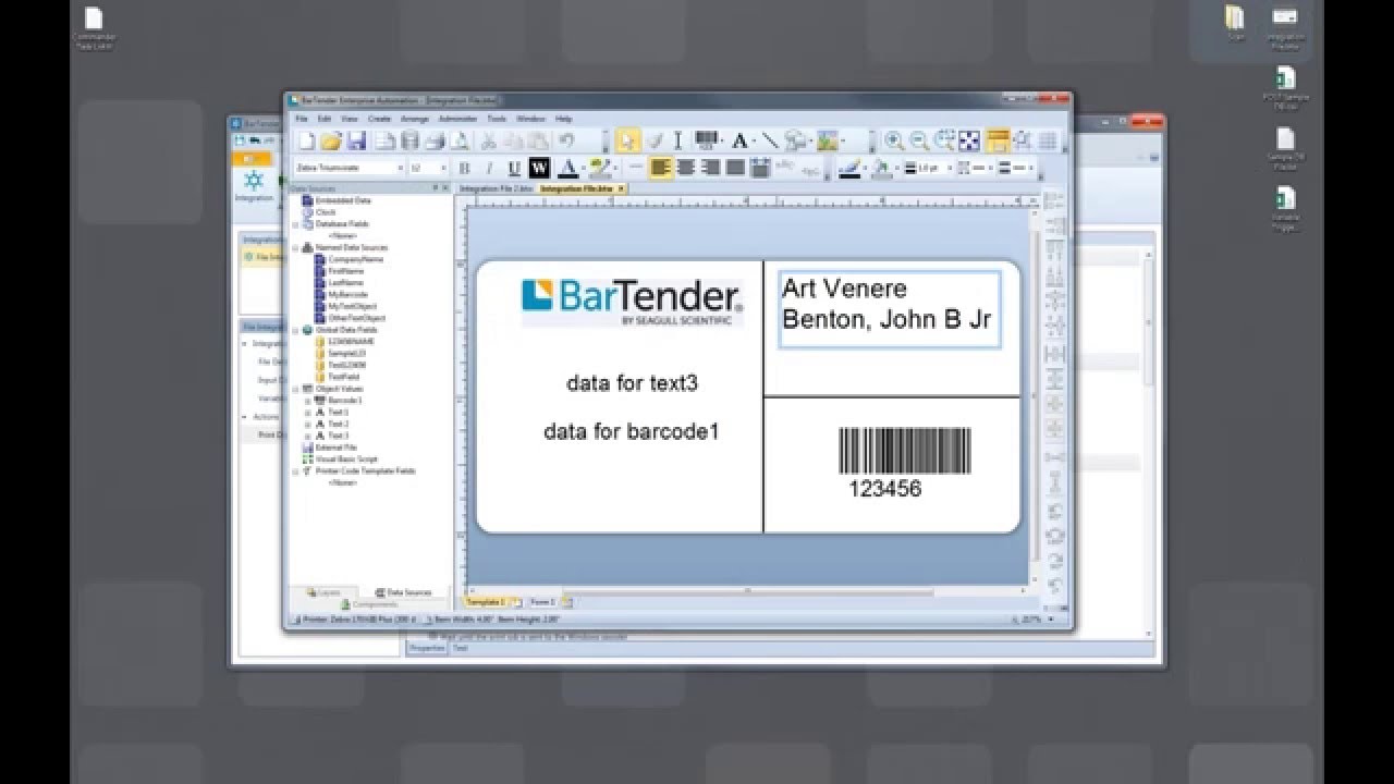 Integration in BarTender 2016 (Recorded Webinar)