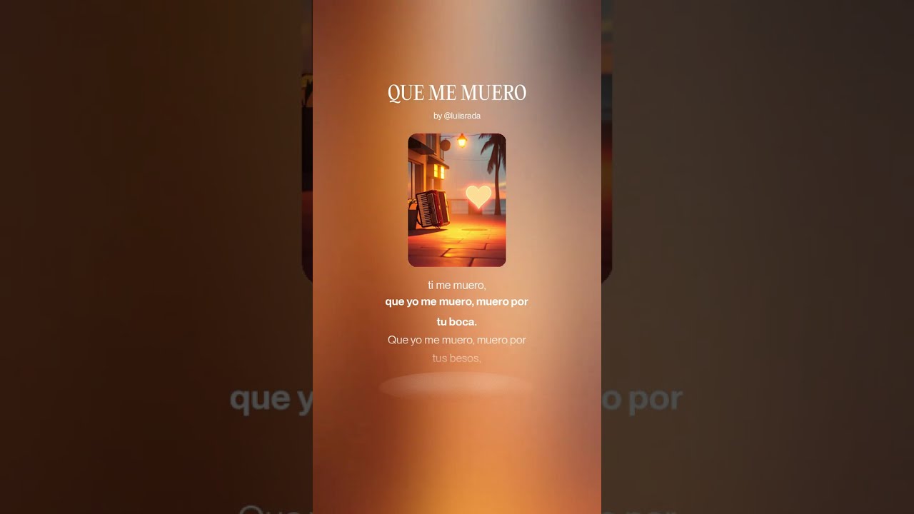 Que Me Muero Oficial @luiisrada #vallenato #music #musica